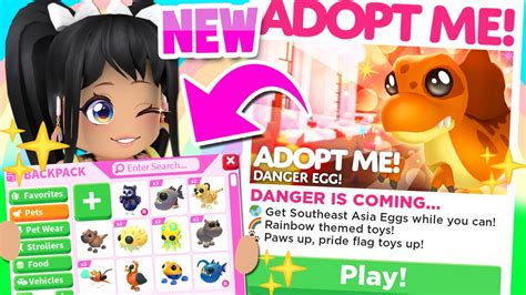 Its Here Danger Egg 12 New Pets In Adopt Me Update Roblox Youtube