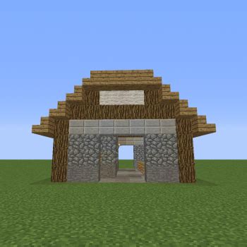 Some serious minecraft blueprints around here! Medieval Barn and Stable - Blueprints for MineCraft Houses ...