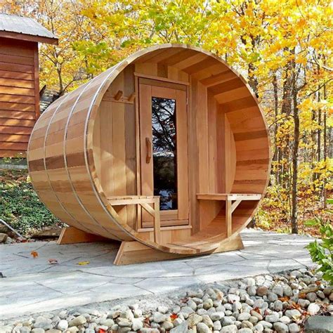Dundalk Outdoor Barrel Sauna Heater Included Customizable Divine