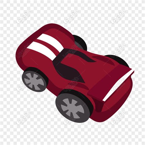 Free Hand Drawn Cartoon Red Luxury Sports Car Original Elements Png