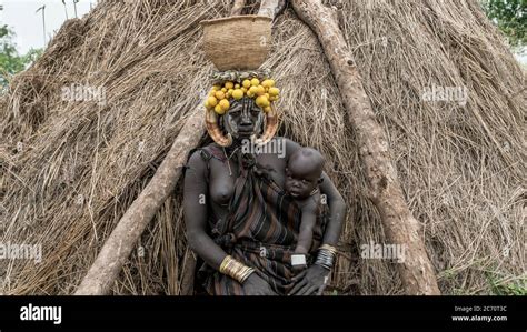 Mago National Park Omo River Valley Ethiopia September 2017 Portrait Of A Mursi Woman The