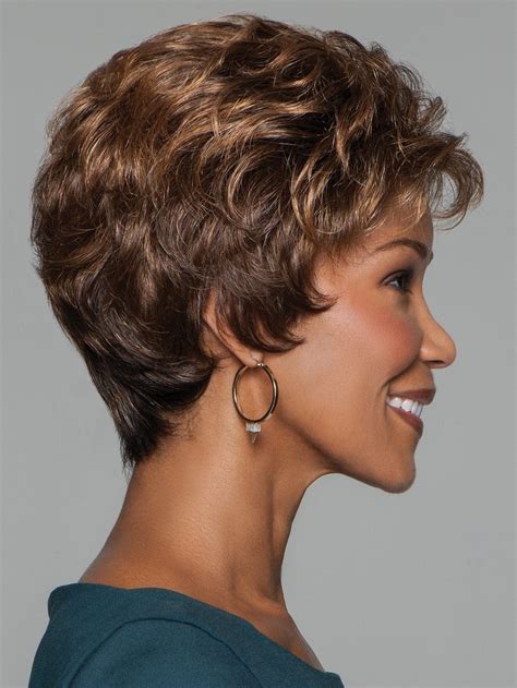 Classic Short Capless Curly Wigs For Old Women Short Wigs Capless