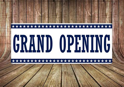 Grand Opening Banner 2x5 By Promodaddy On Etsy Grand Opening Banner