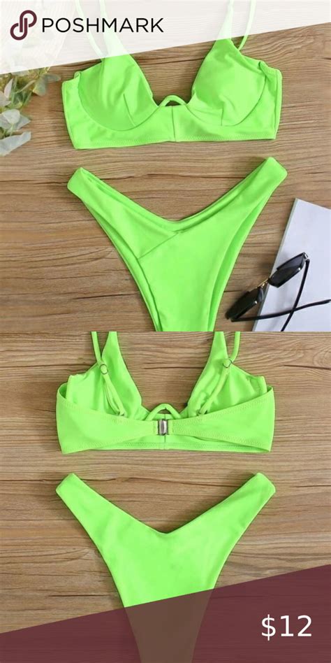 Neon Green Bikini Neon Green Bikini Bikinis Clothes Design