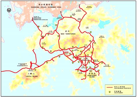 Highways Department - Existing Road and Railway Networks