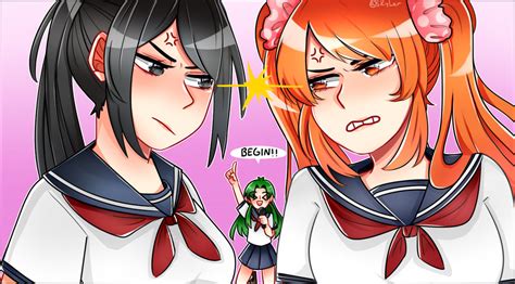 Ayano Vs Osana By Skylar Kohai On Deviantart