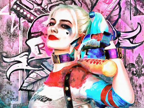 Harley Quinn Digital Art By Galeria Trompiz