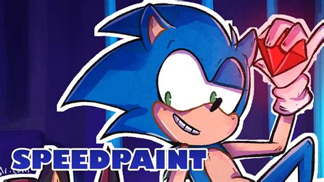 Sonic The Hedgehog Speedpaint Youtube