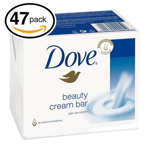 Pack Of 47 Bars Dove Unscented Beauty Soap Bar White