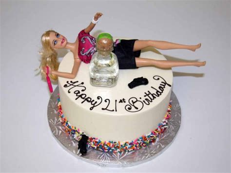 Drunken Barbie 21st Birthday Cake Rock Star Pastries