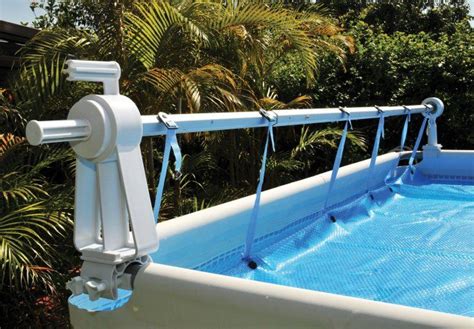 Shop early for the best pool the solar saddle keeps your pool area looking neat by eliminating the need to store your solar cover on the deck or in the grass with its unique. Kokido Solaris Above-Ground Swimming Pool Cover Reel Set ...