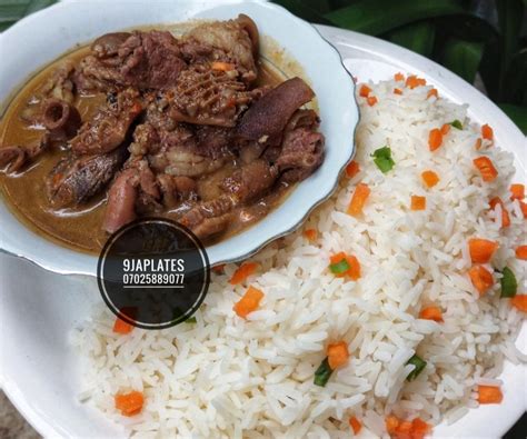 How To White Ricepeppersoup Nigerian White Rice Goat Meat Pepper Soup