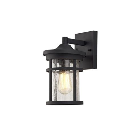 A Classic Traditional Style Exterior Wall Lantern In A Black Finish