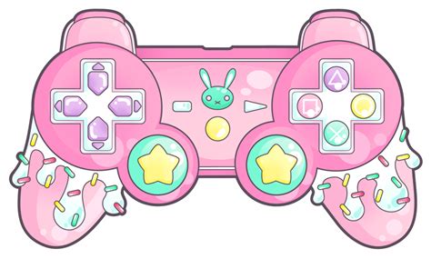 Kawaii Cute Game Console Pink Freetoedit Sticker By Banyamu