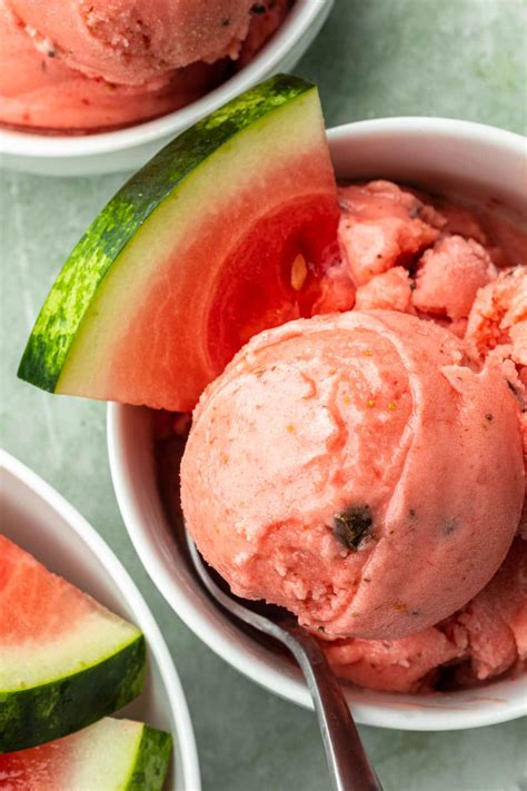 Creamy Watermelon Sorbet Simply Whisked