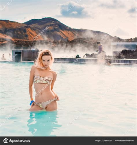 Blue Lagoon Beautifull Sexy Girl Swimsuit Bikini Reykjavik
