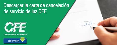 Descarga Carta De Cancelaci N De Servicio Luz Cfe