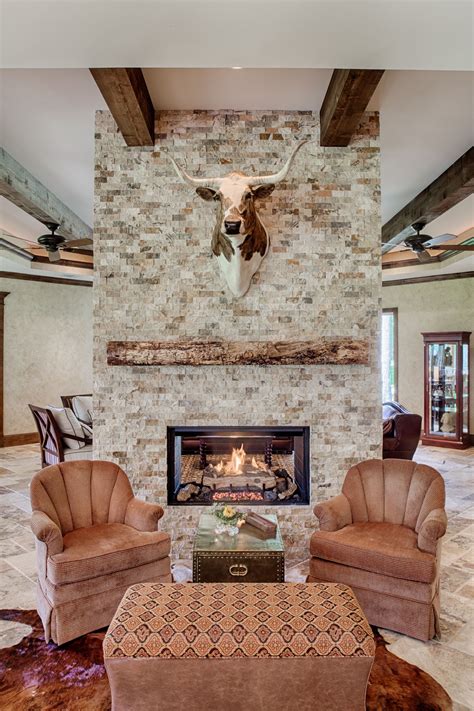 Slate hearth has been reclaimed from an old pool table. Comfy sitting area. | Living room with fireplace, Cozy living room design, Western bedroom decor