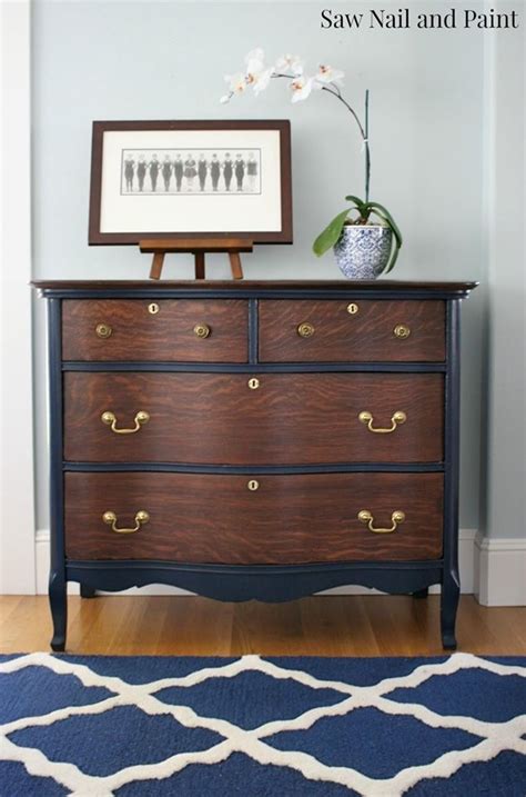 Tips painting furniture black dresser reveal repaint ideas. Java and Coastal Blue Dresser | General Finishes Design Center
