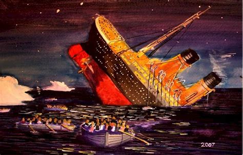 Titanic Titanic Painting Ocean