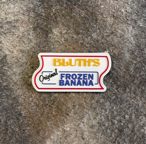 Arrested Development Bluths Frozen Banana Stand Sign Pvc Morale Patch