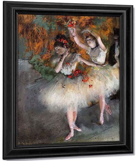 Two Dancers Entering The Stage By Edgar Degas Reproduction From Cutler