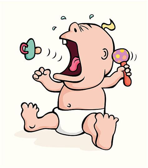 Screaming Baby Cartoon Illustrations Royalty Free Vector Graphics