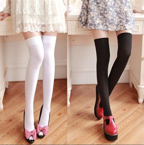 Asian dped in knit stockings 5 min. Japanese lolita cosplay student uniform stockings ...