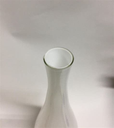 Vintage Tall White Cased Glass Vase By Kastrup For Sale At 1stdibs