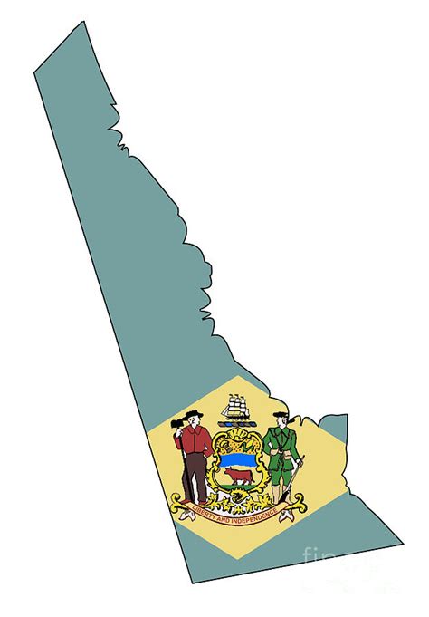 Delaware Map Outline