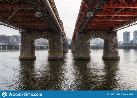 Hangang Bridge At Daytime Stock Photo Image Of Building 179122046