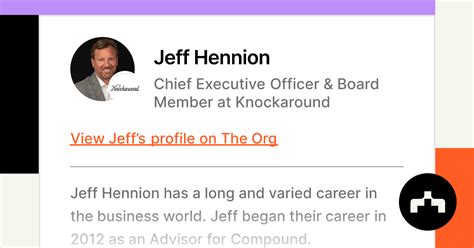 Jeff Hennion Chief Executive Officer And Board Member At Knockaround