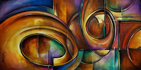 Abstract Design Painting By Michael Lang