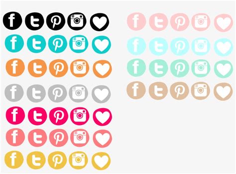 Download Transparent Logos Redes Sociales Png Blanco Y Negro Vector Black Flat Social Media
