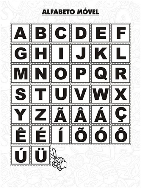 Alfabeto Movel Para Imprimir Atividades Pedagógicas