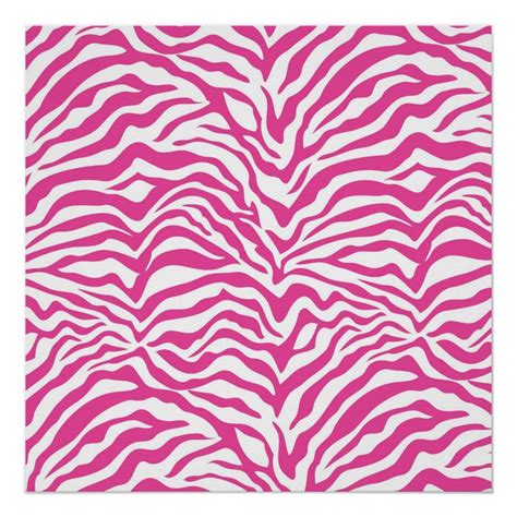 Hot Pink Zebra Print Wild Animal Stripes Novelty Zazzle Hot Pink