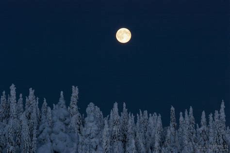 Image Winter Full Moon Stock Photo By Jf Maion