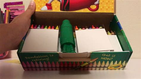Unboxing 120 Count Crayola Crayons Box Youtube