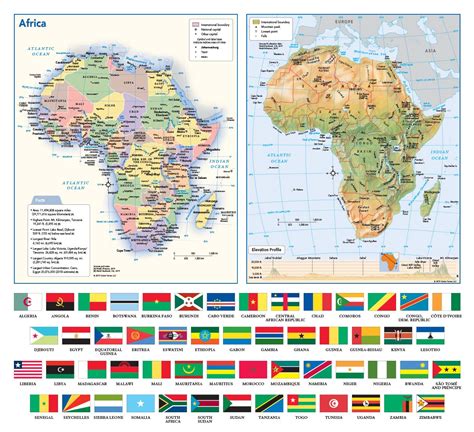 Africa Flags Wall Map By Geonova Mapsales
