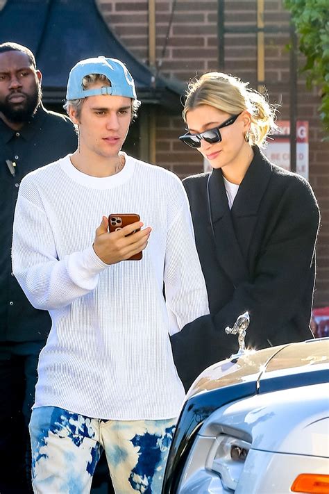 justin bieber holds hands with wife hailey bieber after a lunch date sandra rose
