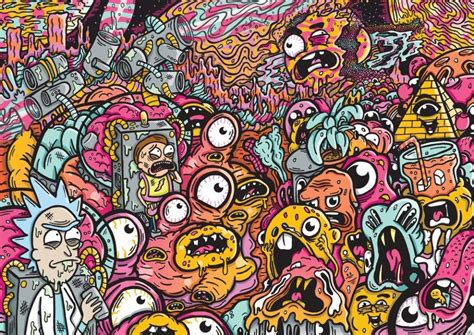 Rick And Morty Trippy Collages Shefalitayal