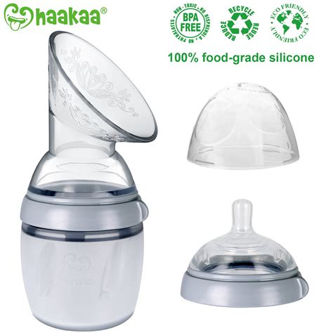 When baby is finished on one side, use your finger to break the suction of your haakaa, and reattach to the side your baby just finished feeding on. Haakaa Breast Pump Review: Why It Rocks & Why You Need One!