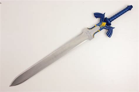zelda link master sword twilight princess fantasy sword with plaque blue blue see this