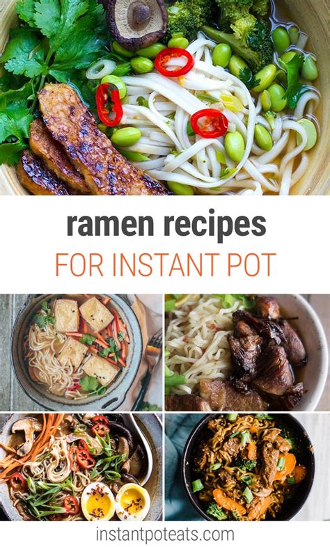 Packs of instant ramen are a brilliant storecupboard standby. Instant Pot Ramen Recipes (With Vegan Options) - Instant ...