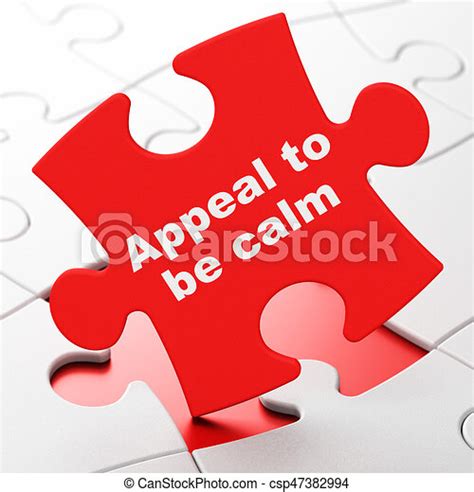 Political concept: appeal to be calm on puzzle background. Political concept: appeal to be calm ...
