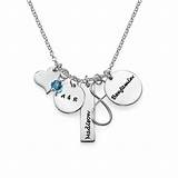 Charm Necklace For Moms Silver Pictures
