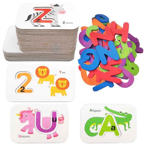 Buy Alphabet And Number Flash Cards Wooden Abc Words Flash Cards