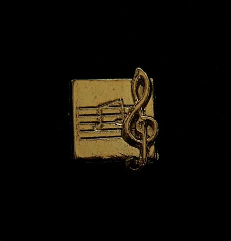 Buy Gold Staff Pin Music Jewelry Music Pin Musical Pins