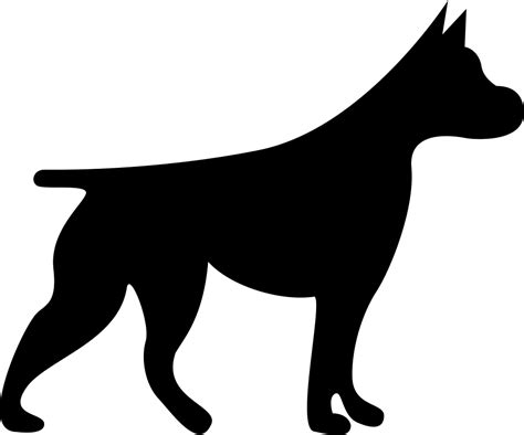 Dog Black Silhouette Svg Png Icon Free Download 74351