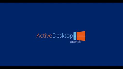 Active Desktop Tutorial 1 The Main App Youtube